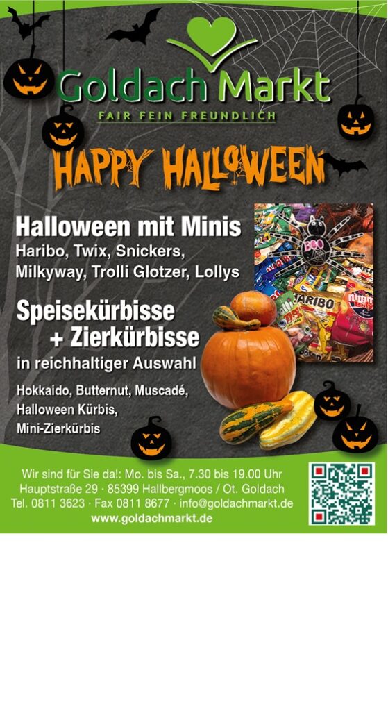 Happy Halloween im Goldachmarkt